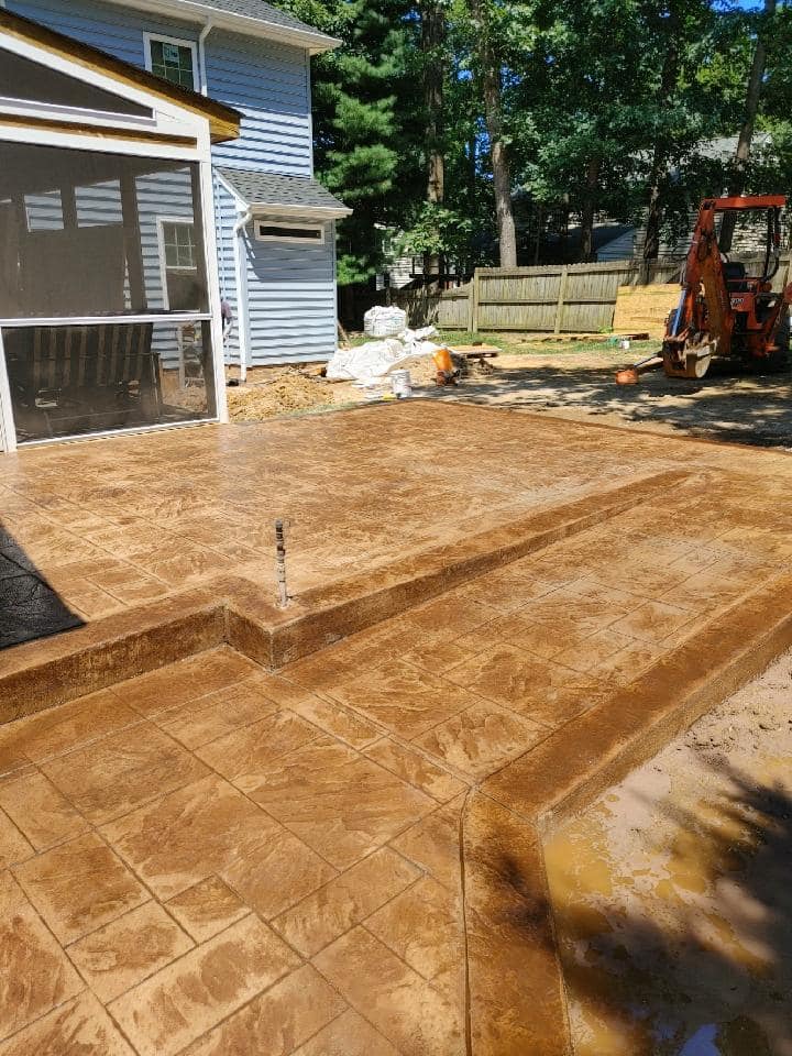 Concrete-Patios-AC-Contracting Stamped Concrete